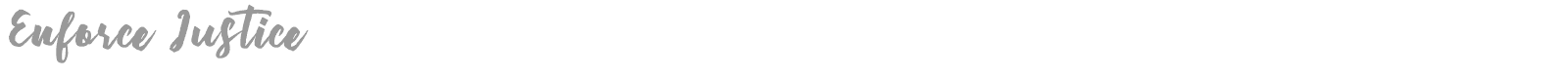 Enforce Justice font preview